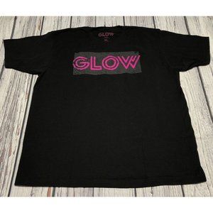 Gorgeous Ladies Of Wrestling Netflix Glow Black Pink T Shirt Adult Size XL
